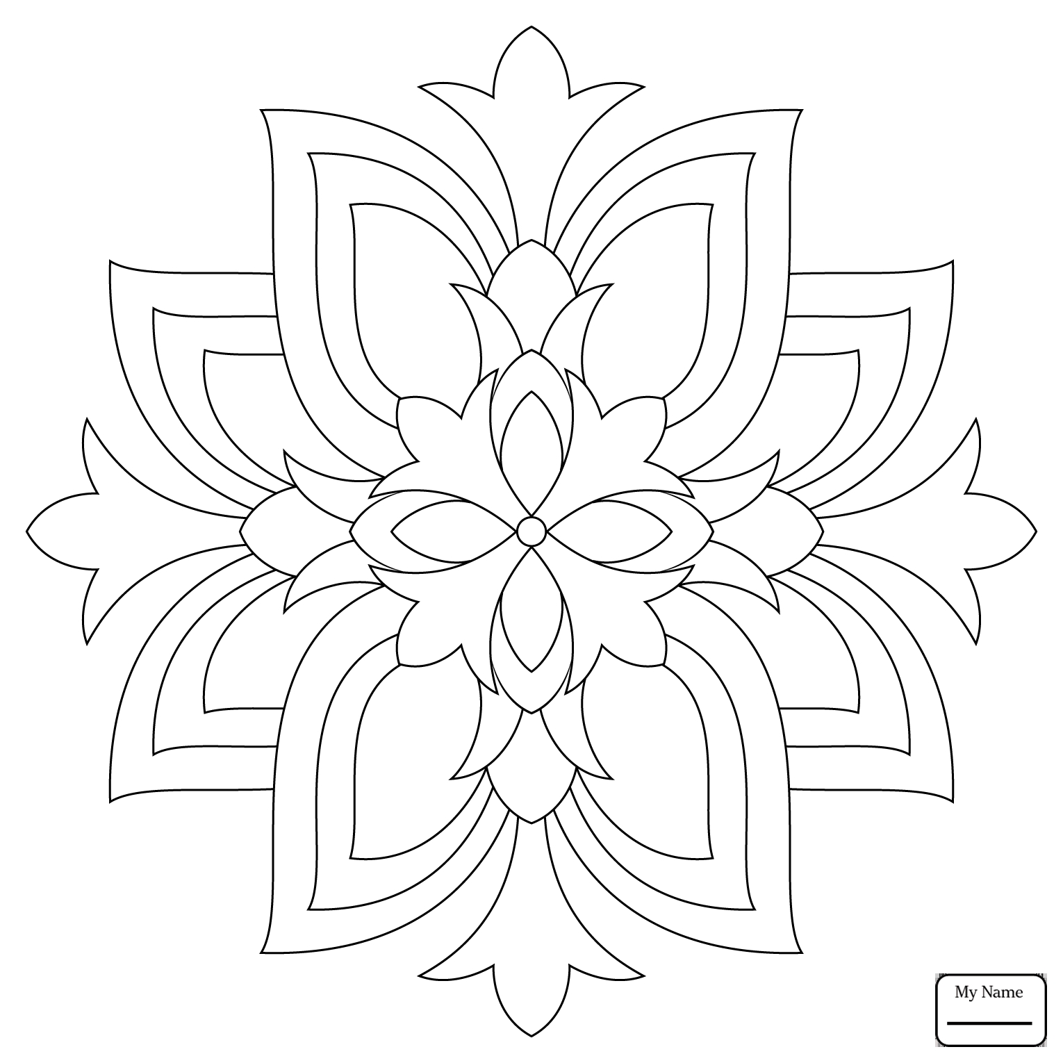 1530x1530 Printable Arts Culture Easy Mandala With Stars Simple Mandalas
