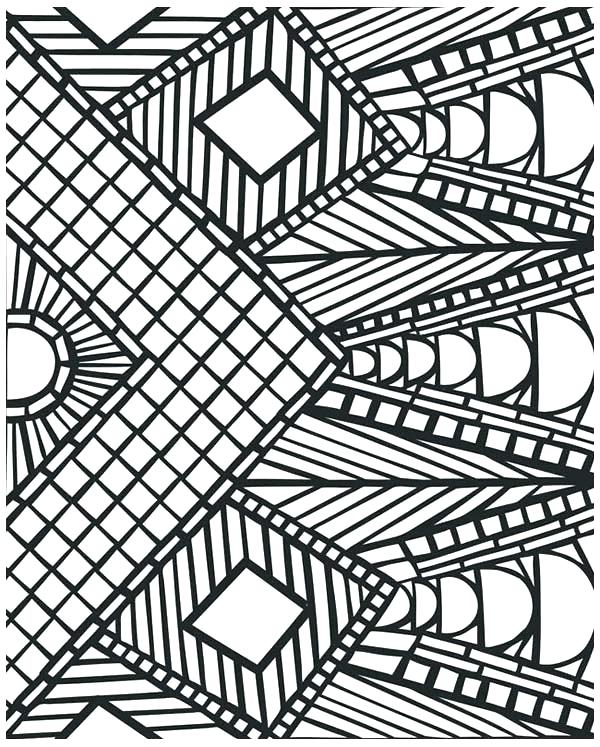 600x747 Free Printable Geometric Coloring Pages Geometric Colouring Pages