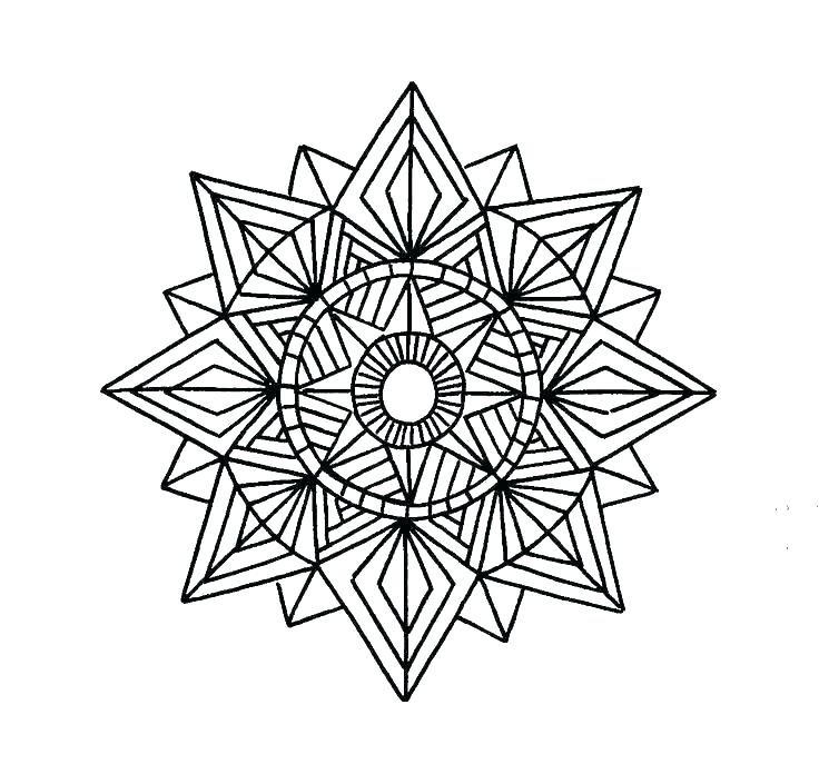 736x696 Coloring Design Pages Cool Designs Coloring Pages Easy Geometric