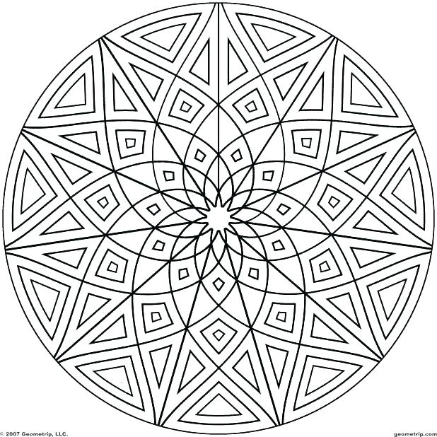 618x618 Easy Geometric Coloring Pages Download Easy Geometric Coloring