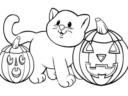 440x330 Easy Halloween Coloring Pages 40 Free Halloween Coloring Pages