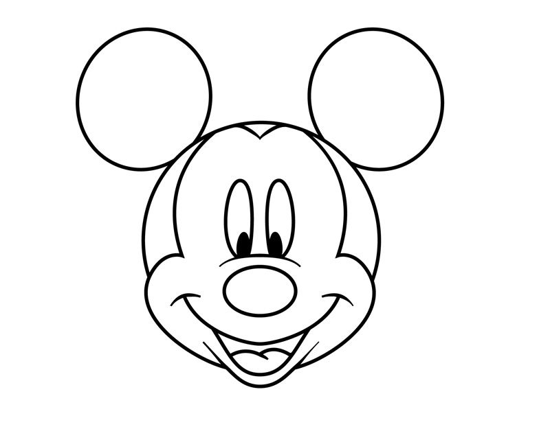 800x625 Easy Pics Draw How Draw Mickey Mouse's Head Projects
