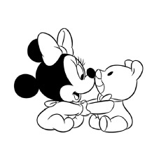 230x230 Top 25 Free Printable Cute Minnie Mouse Coloring Pages Online