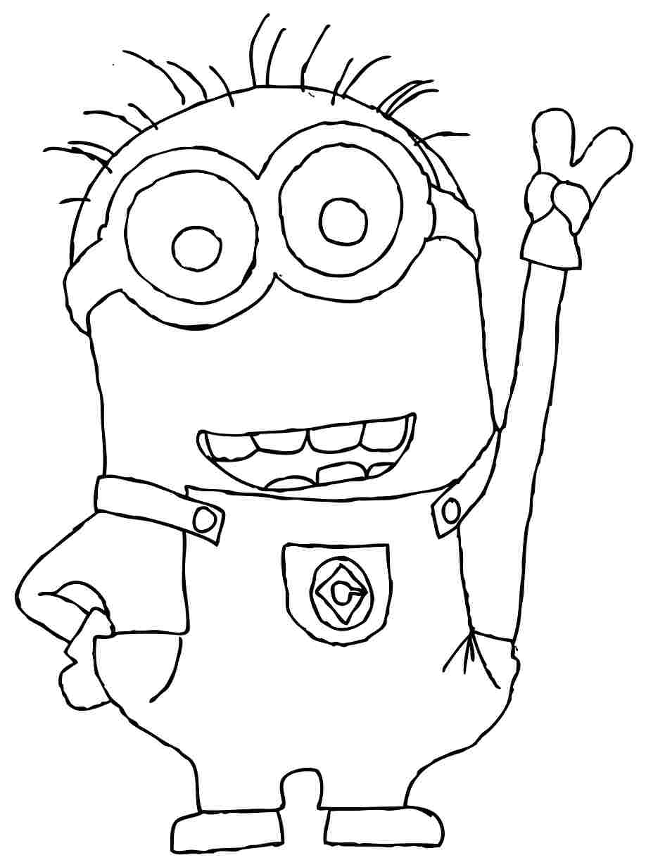 918x1232 Images For Gt Minions Black And White Coloring Page Disney'S