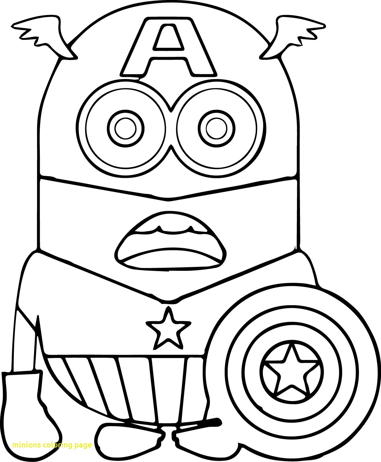 1265x1532 Best Of Minions Coloring Page With Minions Coloring Pages Captain