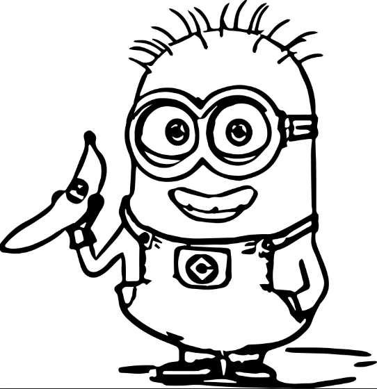 542x560 Top 15 Cutest Minion Coloring Page For Kids