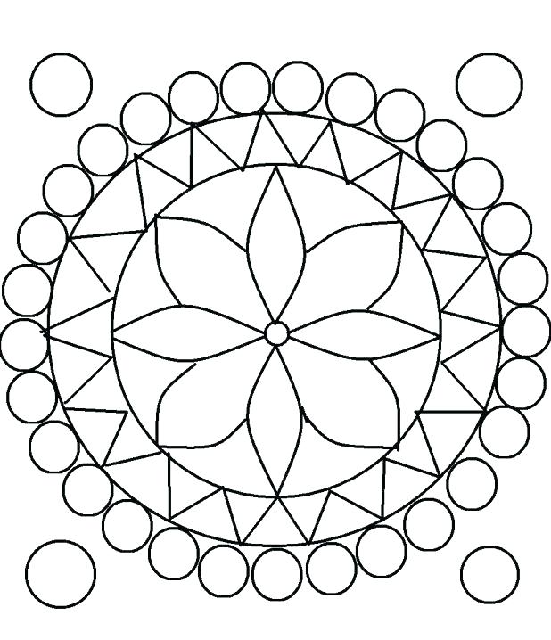 618x718 Pattern Coloring Pages Easy Coloring Page Illustration For Kids