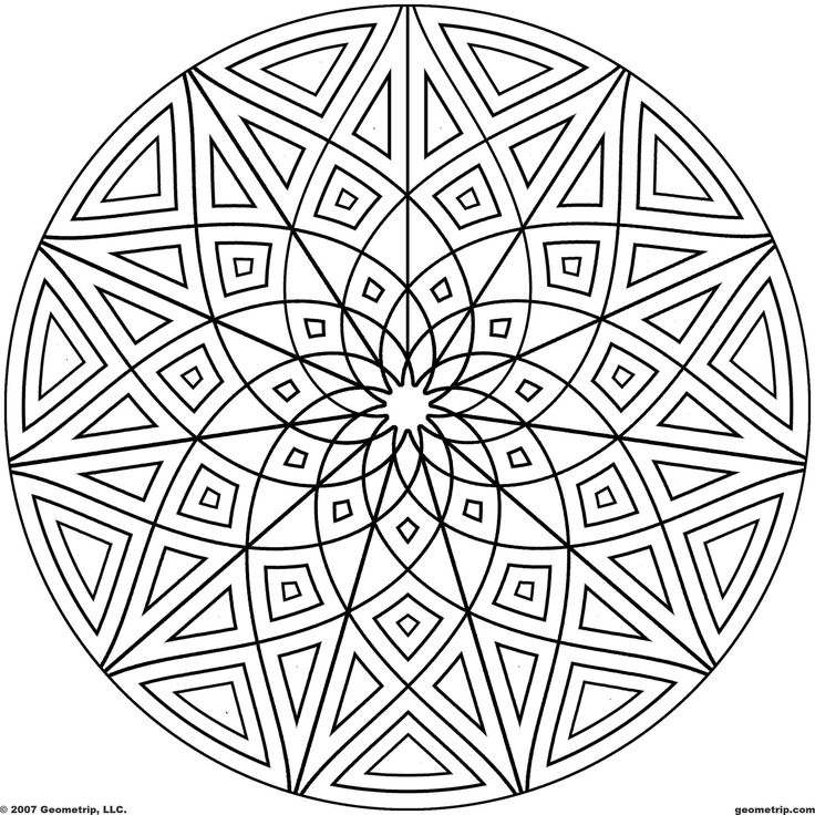736x736 Easy Kaleidoscope Pattern Colo