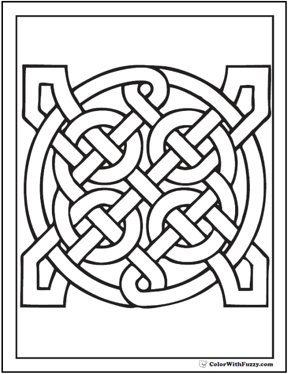 590x762 90 Celtic Coloring Pages Irish, Scottish, Gaelic Celtic