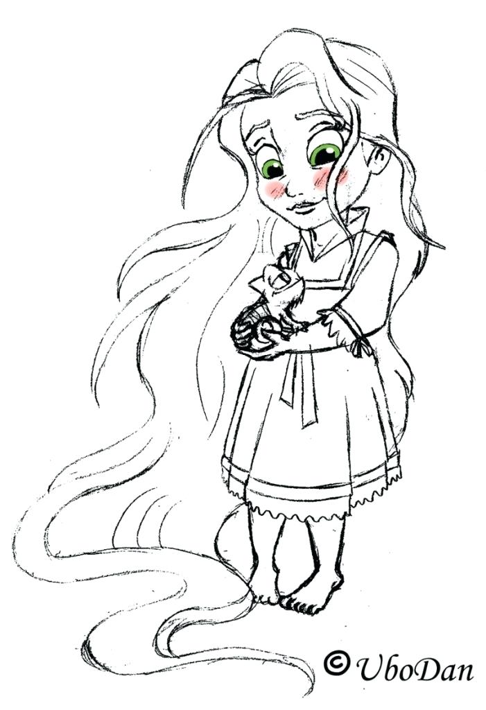 701x1024 Tangled Coloring Pages Princess Coloring Pages Baby Rapunzel