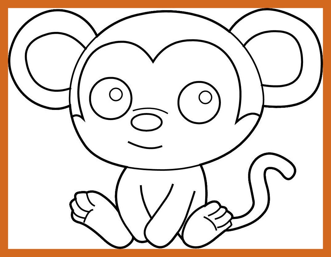 1076x837 The Best Easy Printable Coloring Pages Dringrames Org Pic For Kids