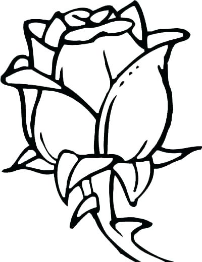 400x520 Easy Printable Flower Coloring Pages