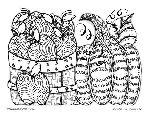 Easy Pumpkin Coloring Pages