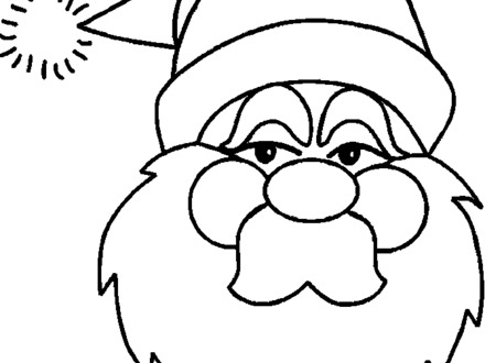 440x330 44 Christmas Santa Coloring Pages, Christmas Coloring Pages