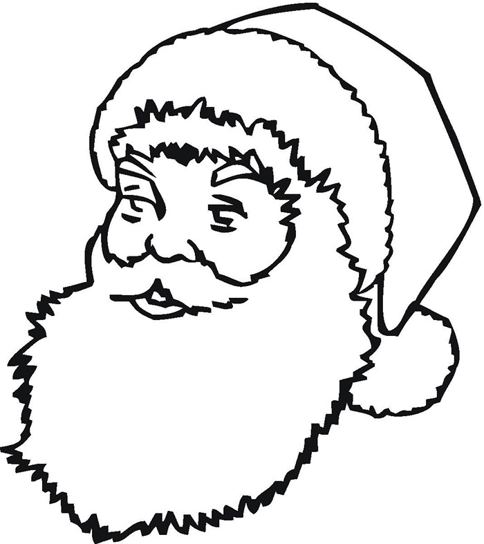 700x787 Best Santa Templates Shapes, Crafts Amp Colouring Pages Free