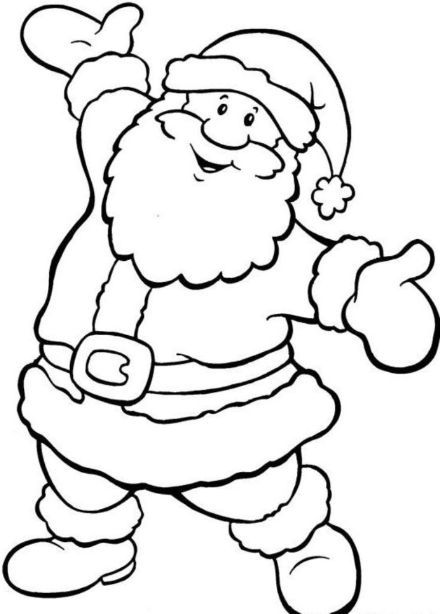 903x1260 Christmas Santa Claus Coloring Pages