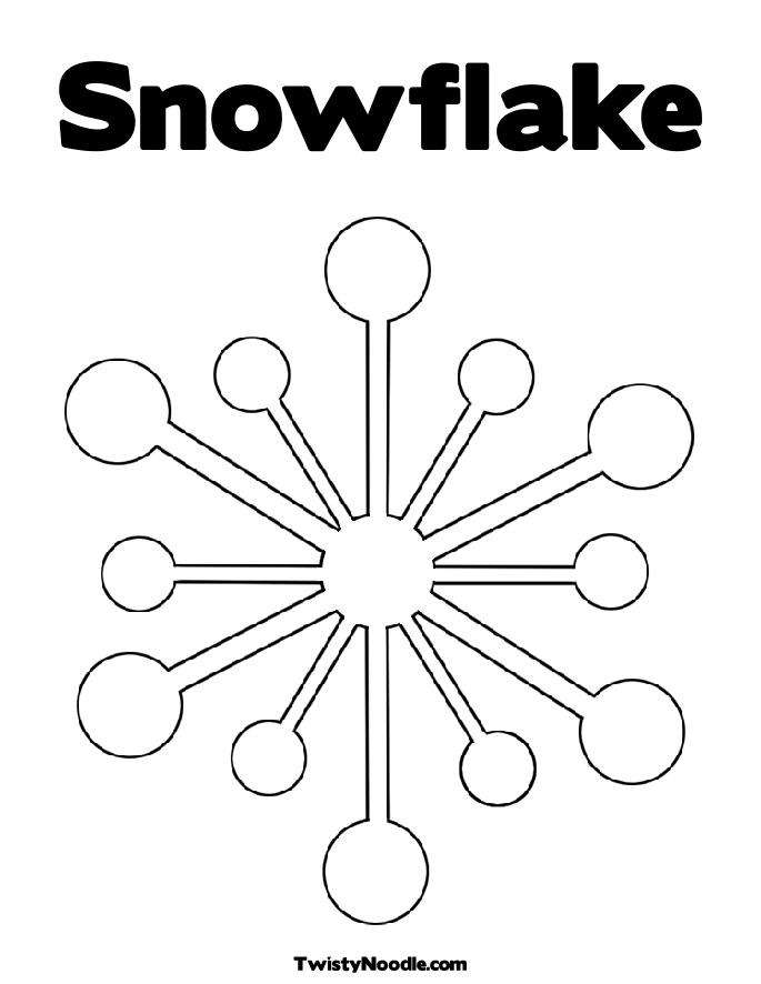 Easy Snowflake Coloring Pages