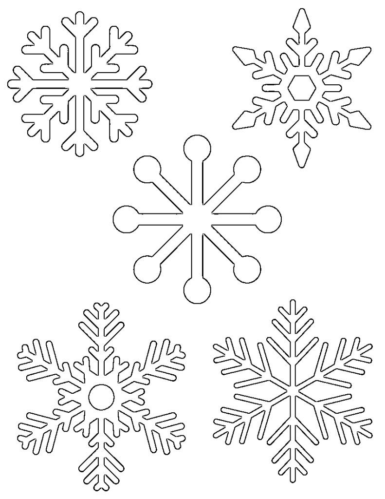 791x1024 Free Printable Snowflake Templates Large Amp Small Stencil