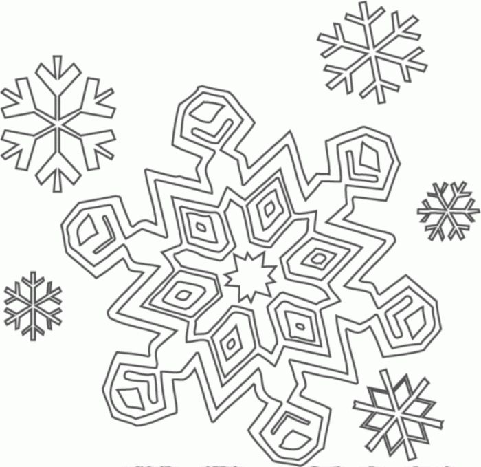 700x679 54 Lovely Simple Snowflake Template Template Free