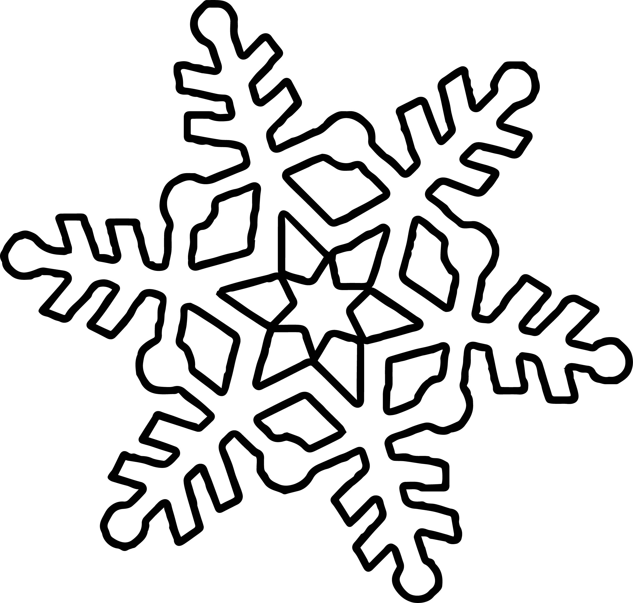 2411x2295 Exelent Simple Snowflakes Coloring Pages Festooning
