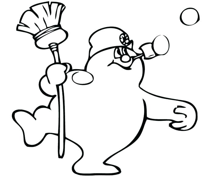 678x600 Frosty The Snowman Coloring Snowmen Coloring Pages Snowman Frosty