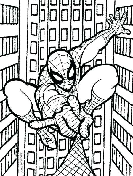 449x595 Spiderman Coloring Coloring Pages Coloring Pages Within Within