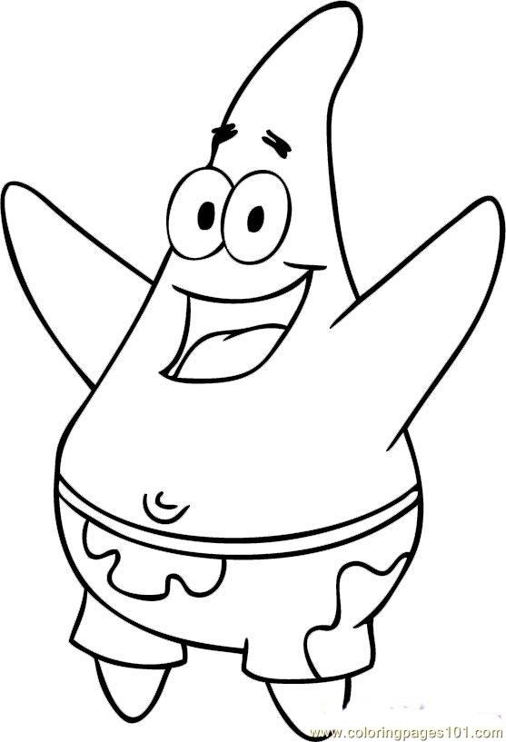 Easy Spongebob Coloring Pages