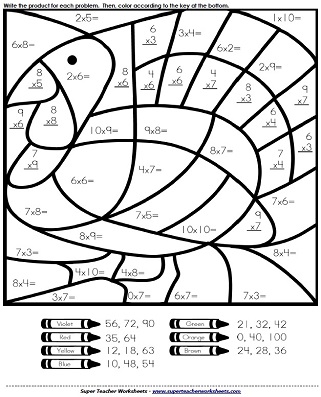 321x397 Thanksgiving Math Multiplication Worksheet Fun Easy Thanksgiving