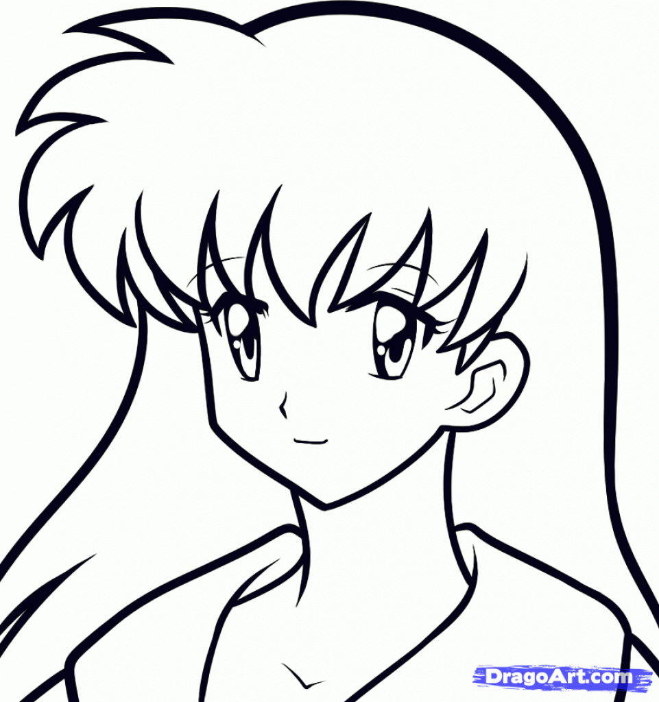 961x1024 Easiest Anime To Draw Coloring Pages Easy Anime Drawings Girl Eye