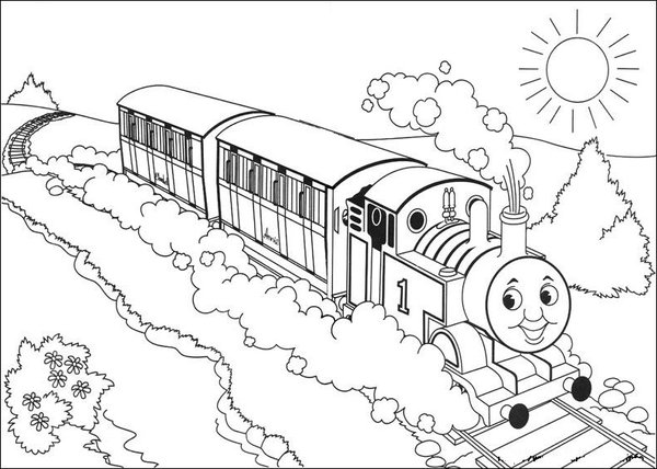 600x428 Thomas The Tank Engine Colouring Pictures To Print Thomas The Tank