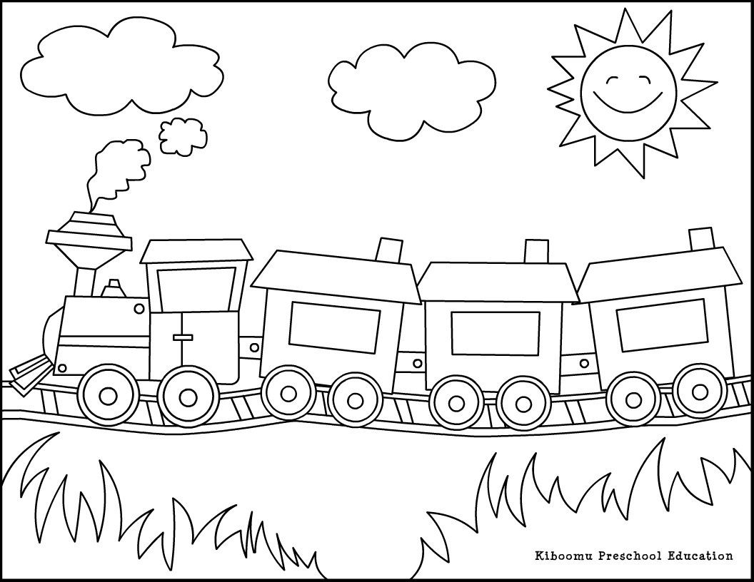 1056x816 Wealth Train Pictures To Print And Color Wonderful Easy Coloring