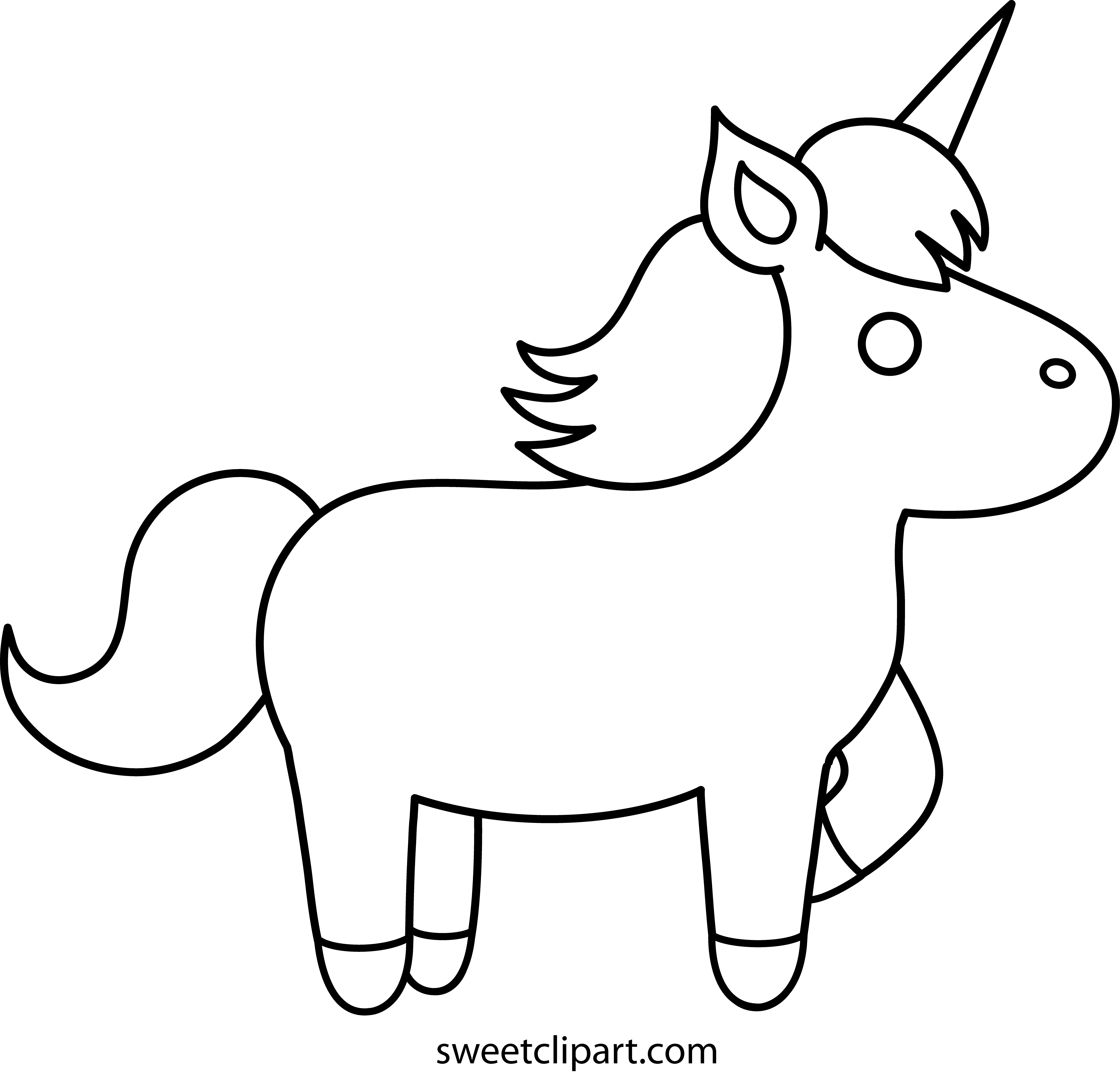 5261x5047 Easy Unicorn Coloring Pages Simple Unicorn Outline Coloring