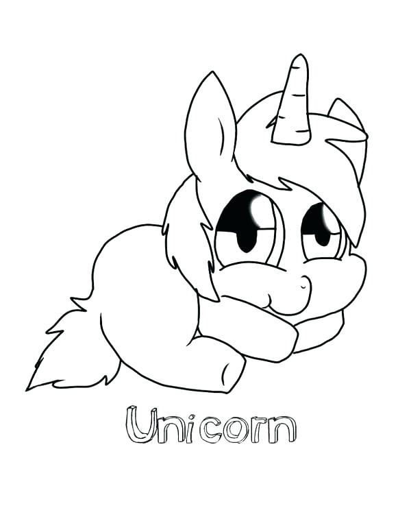 600x776 Unicorn Coloring Pages