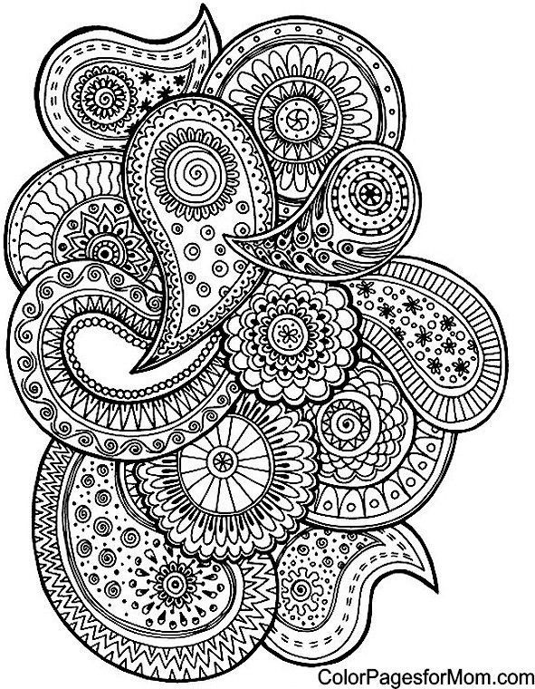 Easy Zentangle Coloring Pages