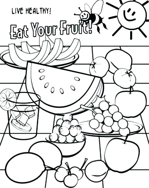 522x657 Healthy Food Coloring Pages Healthy Food Coloring Pages