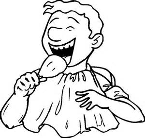300x284 Eating Coloring Pages