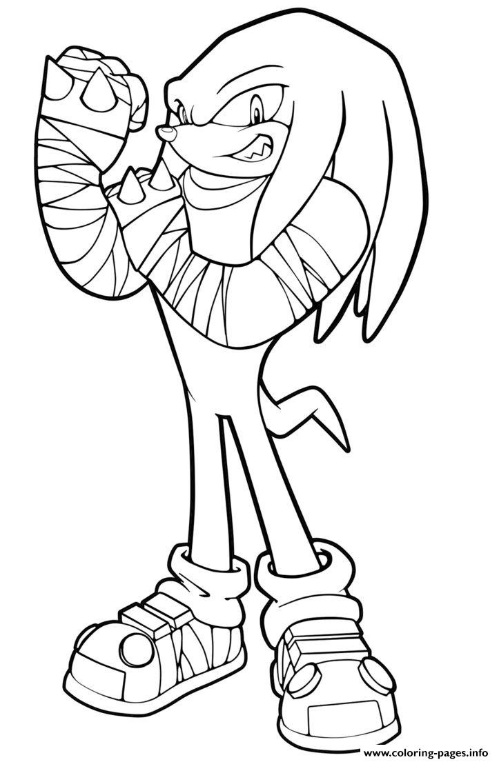 723x1105 Knuckles The Echidna Coloring Pages Collection Coloring For Kids