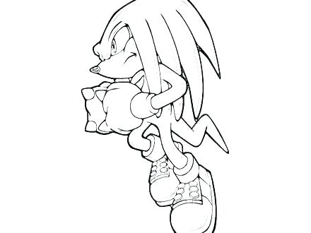 440x330 Knuckles Coloring Pages And Sonic Coloring Pages Knuckles