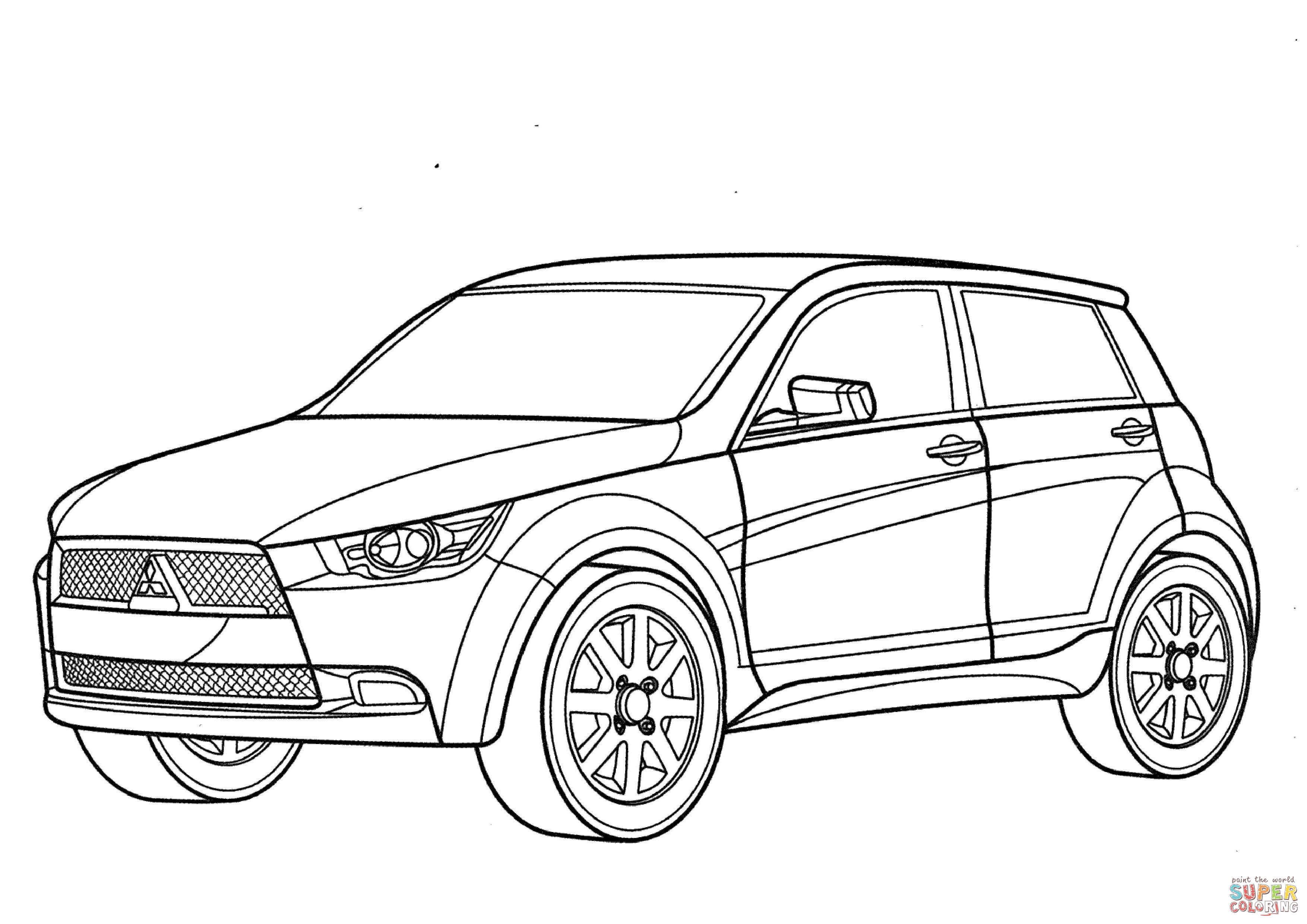 3508x2480 Mitsubishi Eclipse Spyder Gt Coloring Page Free Pajero And Other