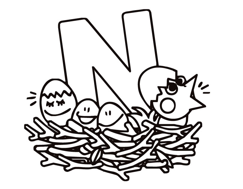 810x630 Letter N Coloring Pages Worksheets For All Download And Share