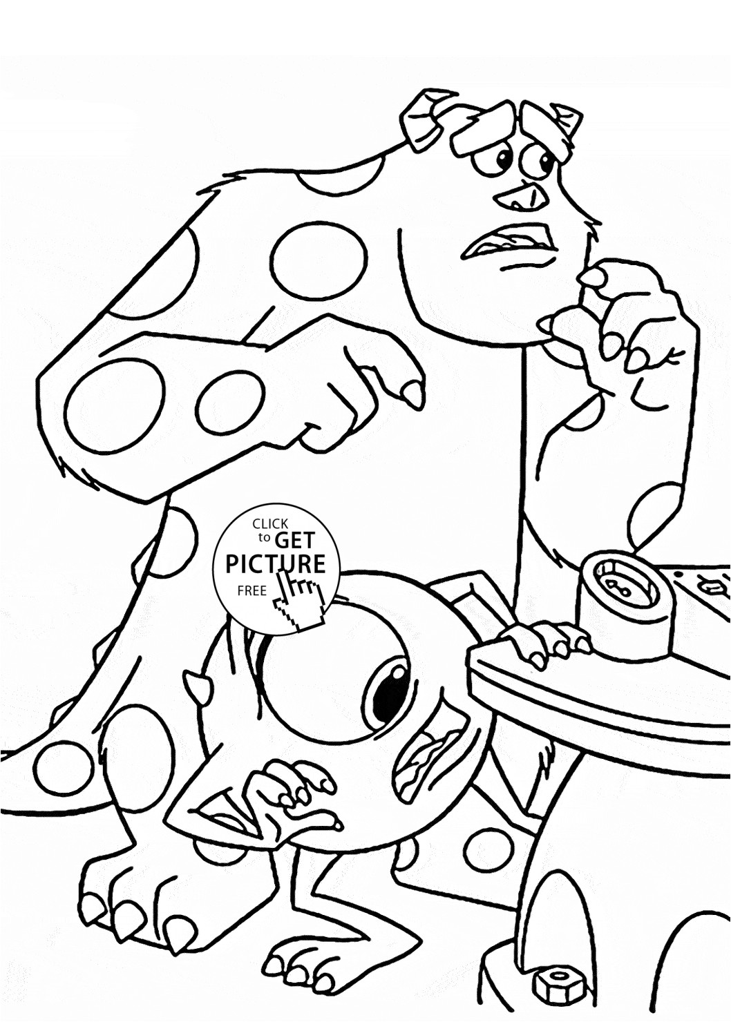 1058x1480 Monsters Inc Coloring Pages ~ Cool Coloring Pages