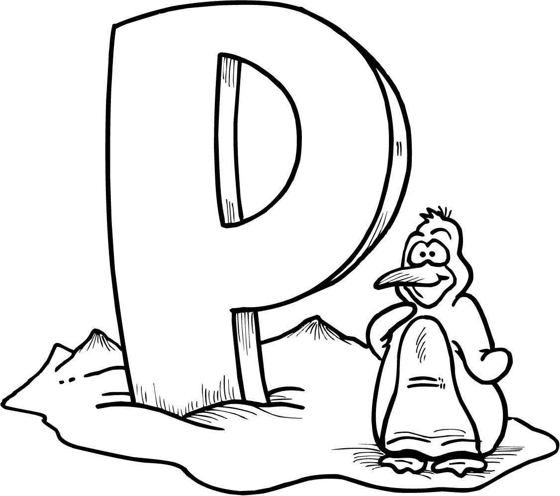 1126x998 Letter P Coloring Pages Preschool