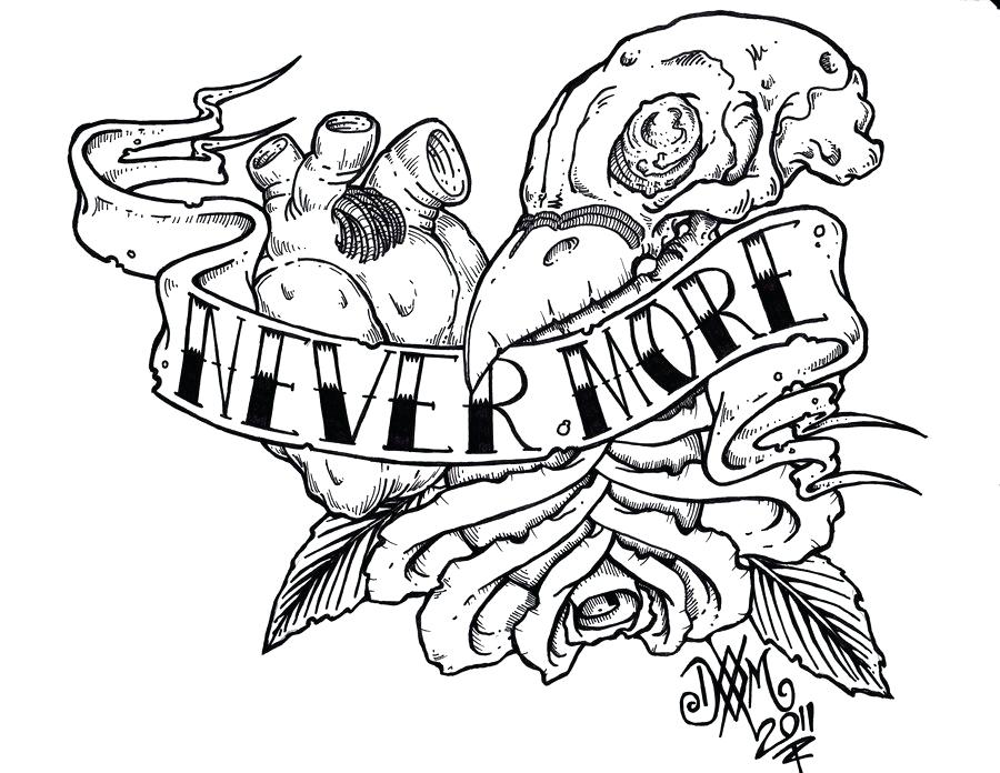 900x696 Edgar Allan Poe Coloring Book Illustration By Edgar Allan Poe