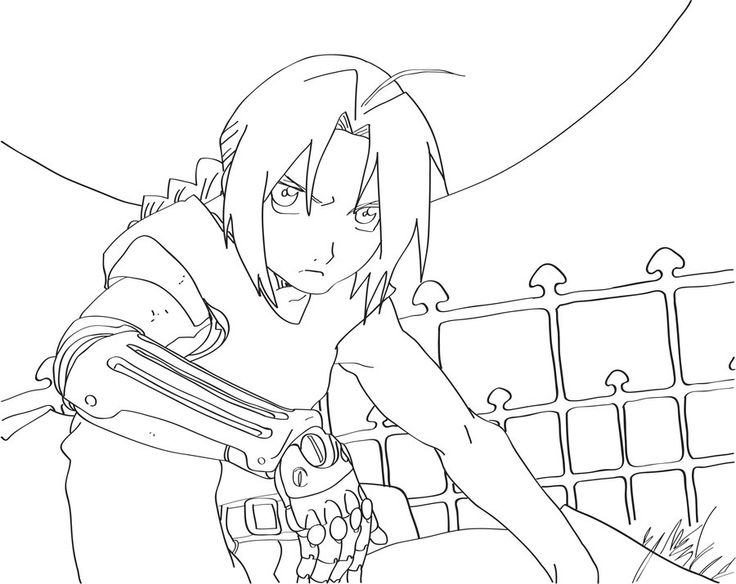 736x584 Edward Elric Lineart By Marine Sista1990 On Lineart