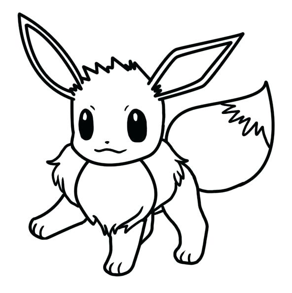 592x594 Eevee Coloring Pages Eevee Colouring Pages
