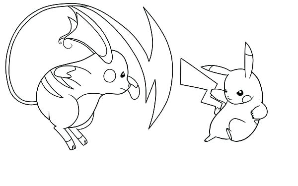 600x375 Pichu Coloring Pages