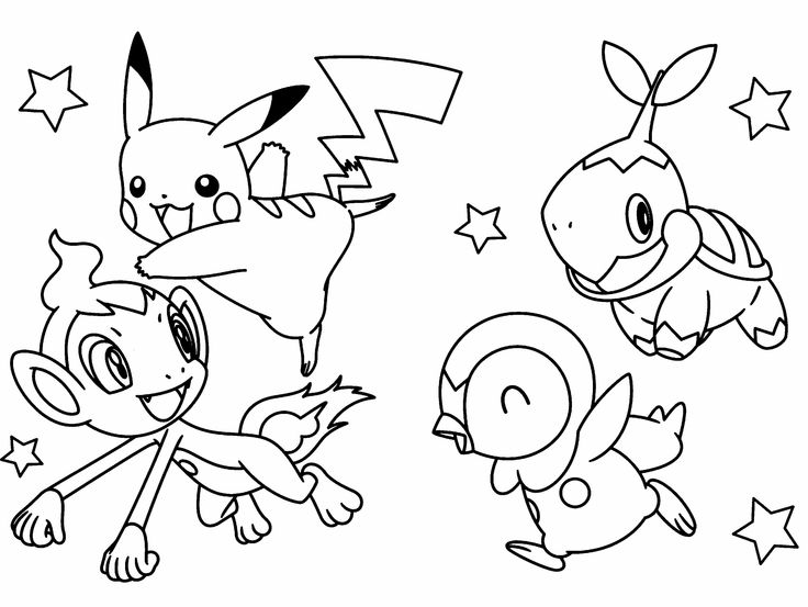 736x553 Eevee And Pikachu Coloring Pages