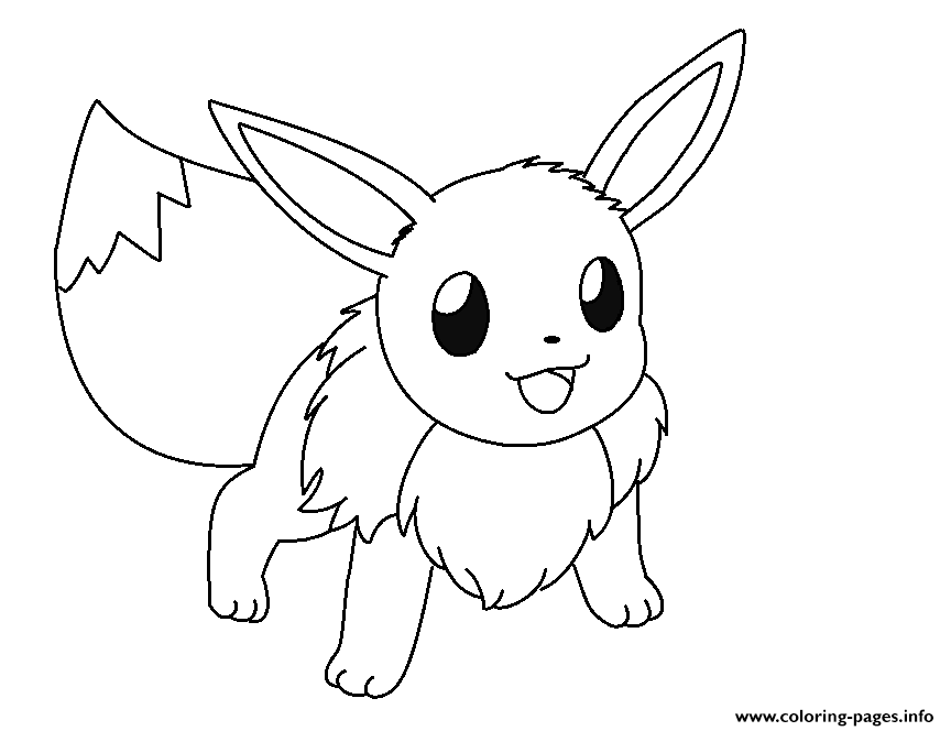 Eevee Evolution Coloring Pages