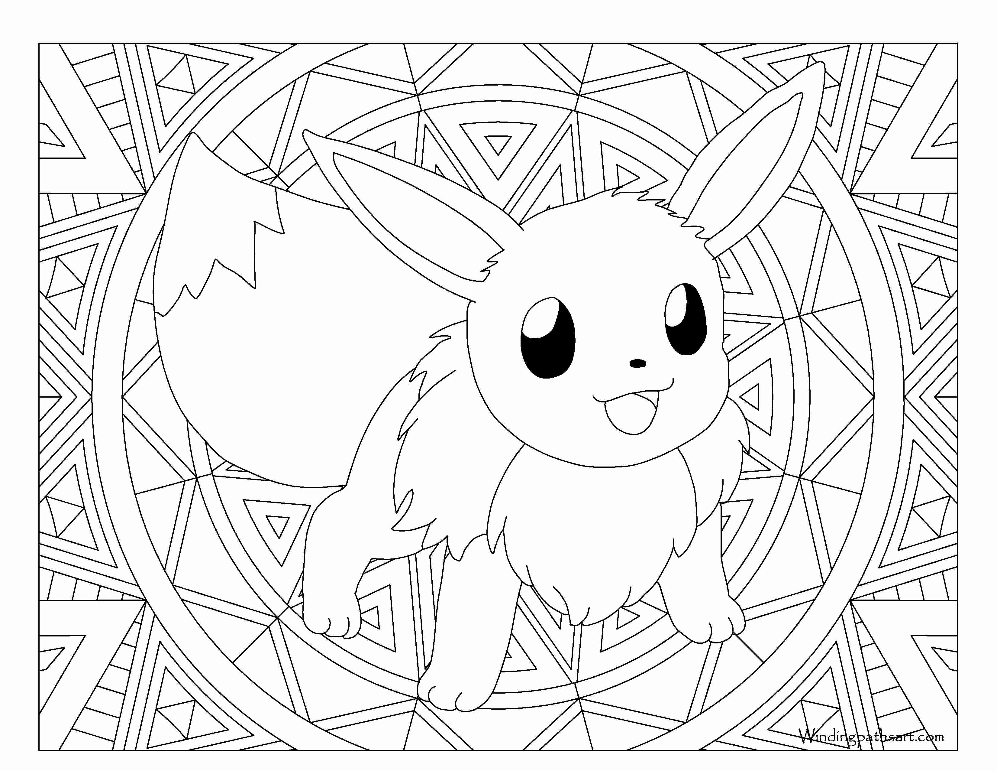 3300x2550 Coloring Pages Pokemon Eevee Evolutions All 133 Extraordinary