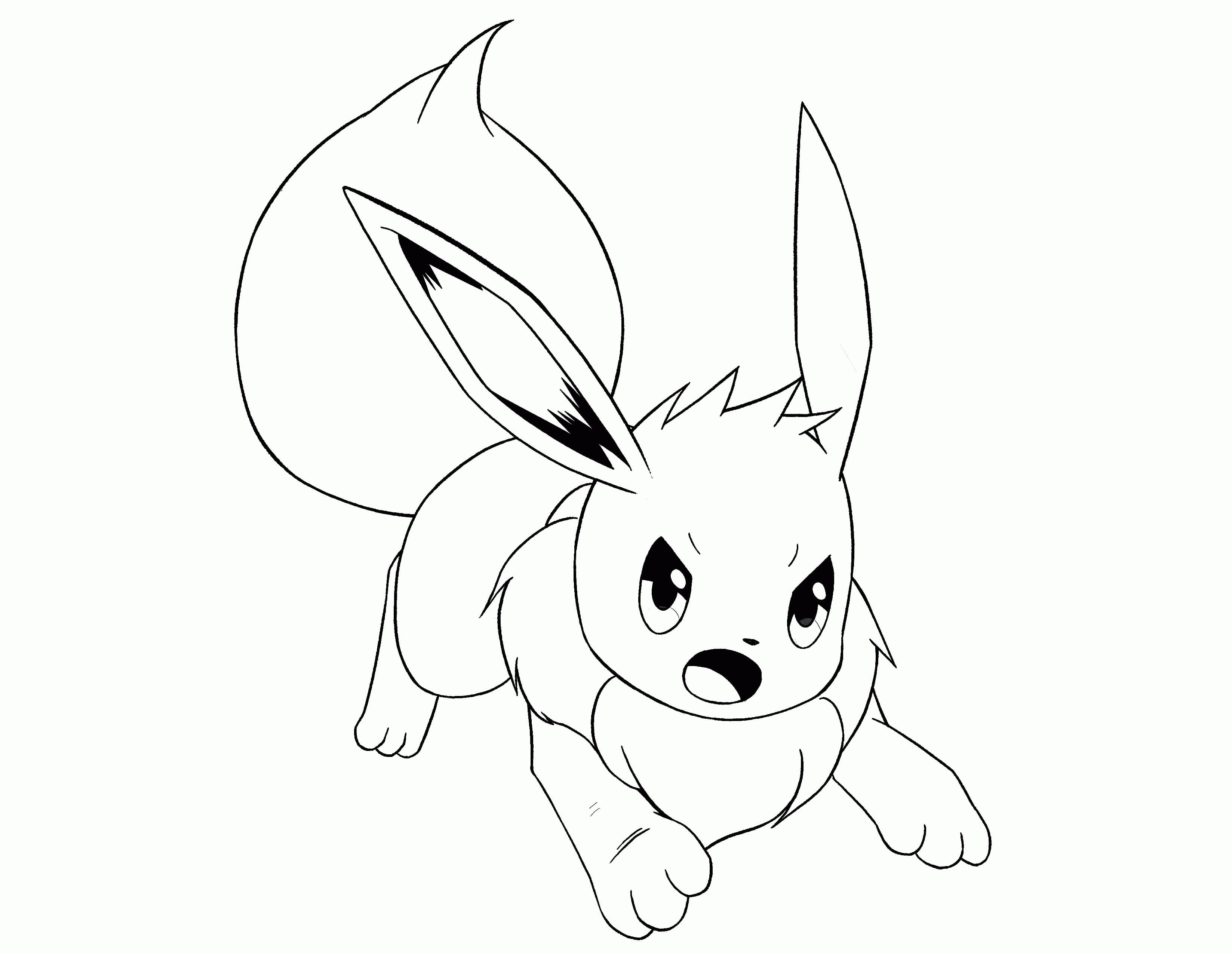 3295x2551 Eeveelution Coloring Page
